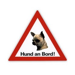 Auto Aufkleber "Hund an Bord"