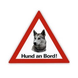 Auto Aufkleber "Hund an Bord"