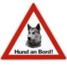 Auto Aufkleber "Hund an Bord"