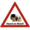 Auto Aufkleber "Hund an Bord"