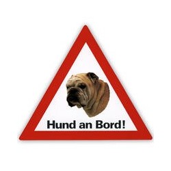 Auto Aufkleber "Hund an Bord"