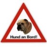 Auto Aufkleber "Hund an Bord"