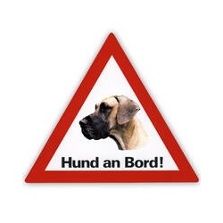 Auto Aufkleber "Hund an Bord"