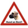 Auto Aufkleber "Hund an Bord"