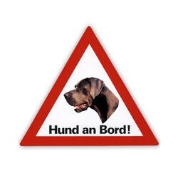 Auto Aufkleber "Hund an Bord"