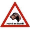 Auto Aufkleber "Hund an Bord"