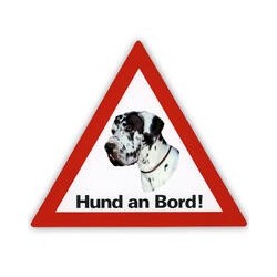 Auto Aufkleber "Hund an Bord"