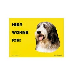 Warnschild "Hier wohne ich"