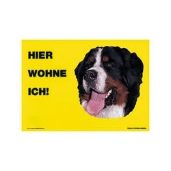 Warnschild "Hier wohne ich"