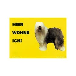 Warnschild "Hier wohne ich"