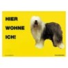 Warnschild "Hier wohne ich"