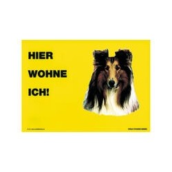 Warnschild "Hier wohne ich"