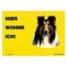 Warnschild "Hier wohne ich"