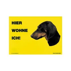 Warnschild "Hier wohne ich"