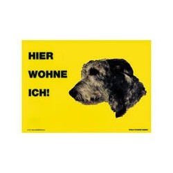 Warnschild "Hier wohne ich"