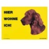 Warnschild "Hier wohne ich"