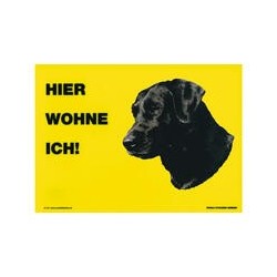 Warnschild "Hier wohne ich"