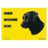 Warnschild "Hier wohne ich"