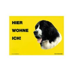 Warnschild "Hier wohne ich"