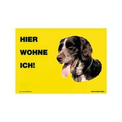 Warnschild "Hier wohne ich"