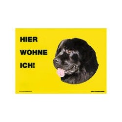 Warnschild "Hier wohne ich"