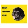 Warnschild "Hier wohne ich"