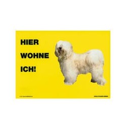 Warnschild "Hier wohne ich"