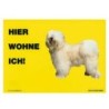 Warnschild "Hier wohne ich"