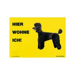 Warnschild "Hier wohne ich"