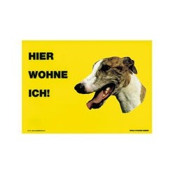 Warnschild "Hier wohne ich"