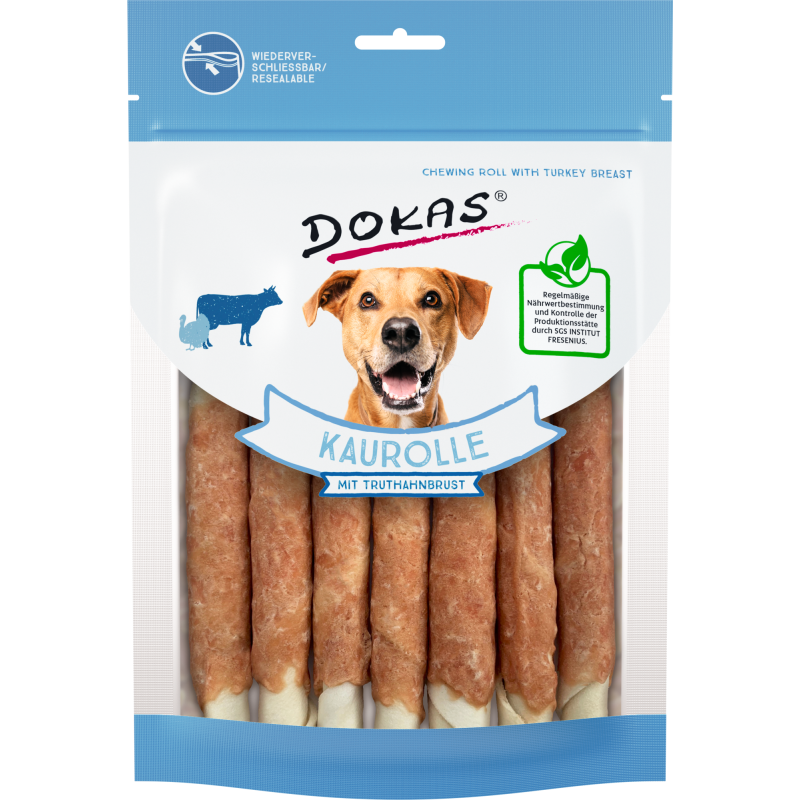 Dokas Kaurolle mit Truthahnbrust für Hunde - 190 g