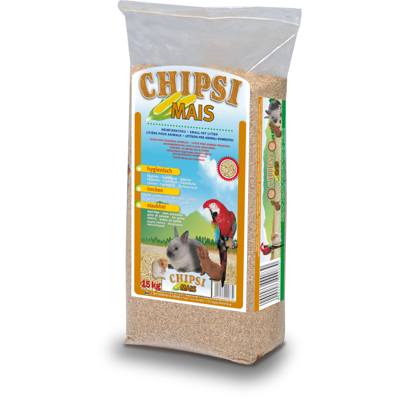 Chipsi Einstreu Mais - 15 kg