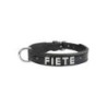 MyName Leder-Halsband, schwarz