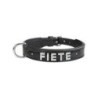 MyName Leder-Halsband, schwarz