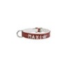 MyName Leder-Halsband, rot