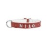 MyName Leder-Halsband, rot