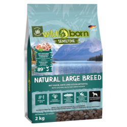 Hundefutter getreidefrei für grosse Rassen 2kg Trockenfutter WILDBORN Natural Large Breed