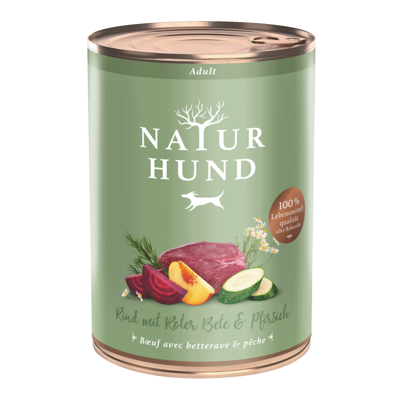 Terra Canis Naturhund | Adult Rind mit Roter Bete und Pfirsich 400g