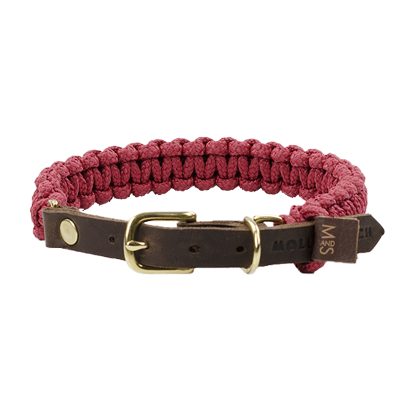 Terra Canis Molly und Stitch | Halsband – Bordeaux L