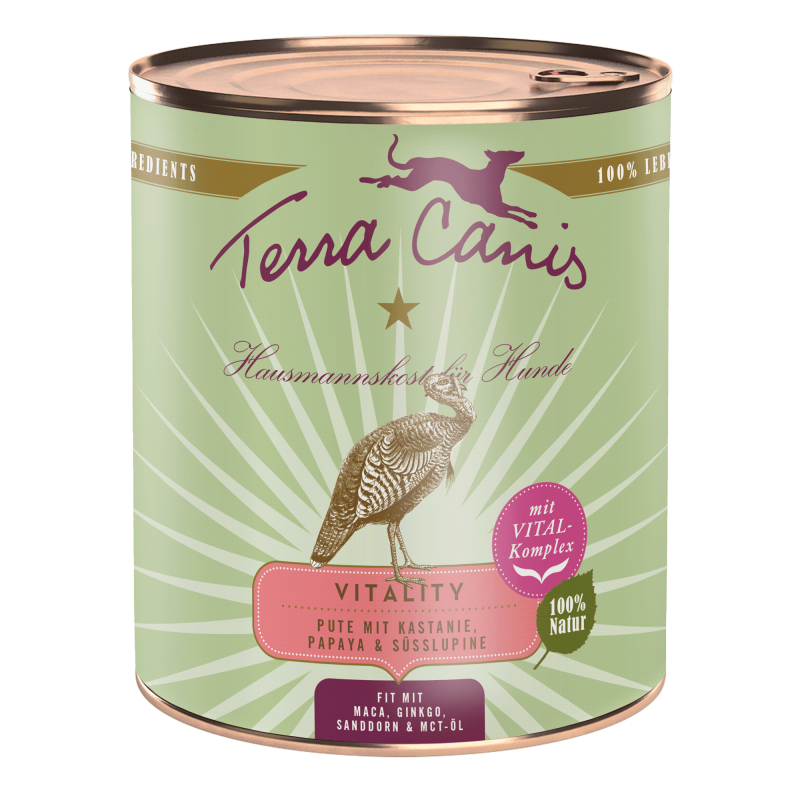 Terra Canis Vitality | Pute mit Kastanie, Papaya und Süßlupine 800g