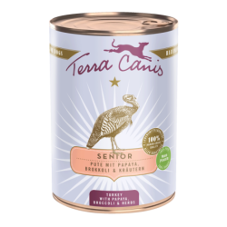 Terra Canis Senior | Pute mit Papaya, Brokkoli und Gesundheitskräutern 400g