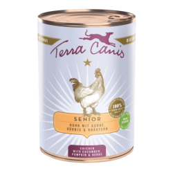 Terra Canis Senior | Huhn mit Gurke, Kürbis und Gesundheitskräutern 400g