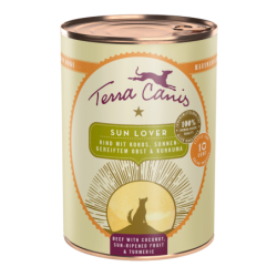 Terra Canis Love the Planet | Sun Lover – Rind mit Kokos, sonnengereiftem Obst und Kurkuma 400g