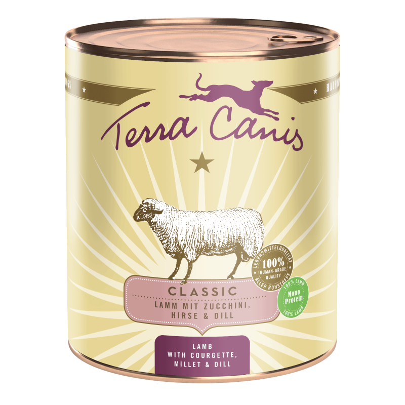 Terra Canis Classic | Lamm mit Zucchini, Hirse und Dill 800g