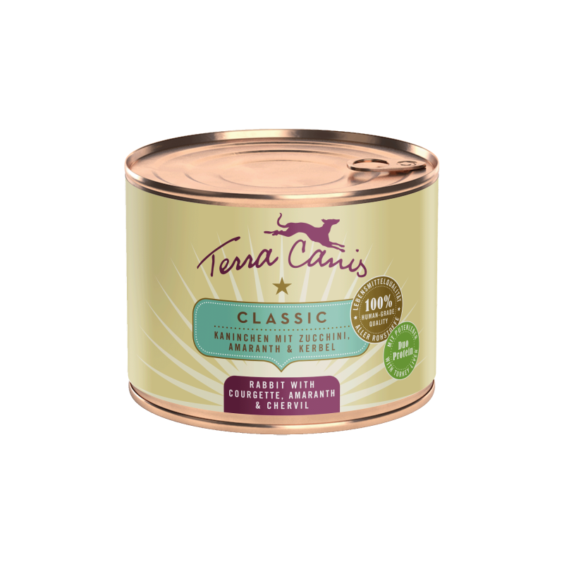 Terra Canis Classic | Kaninchen mit Zucchini, Amaranth und Kerbel 200g