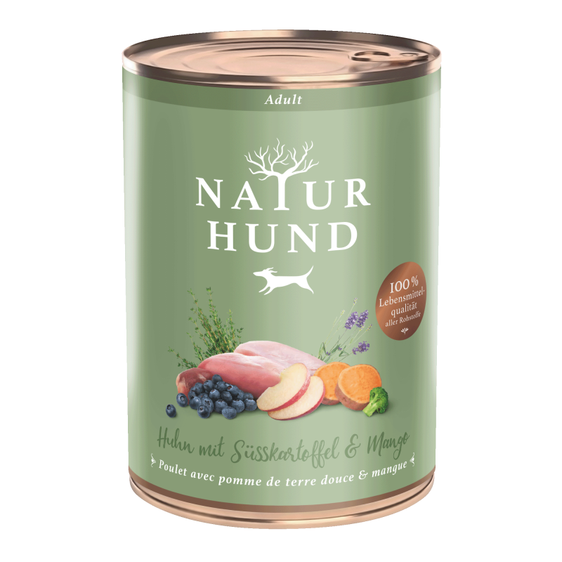 Terra Canis Naturhund | Adult Huhn mit Süsskartoffel und Mango 400g