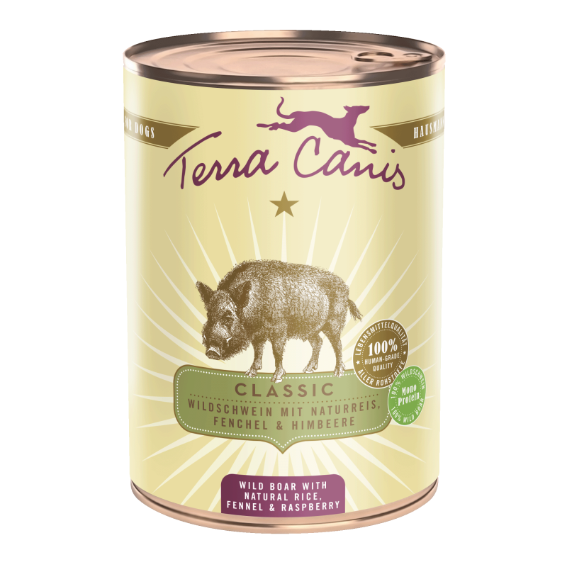 Terra Canis Classic | Wildschwein mit Naturreis, Fenchel und Himbeere 400g