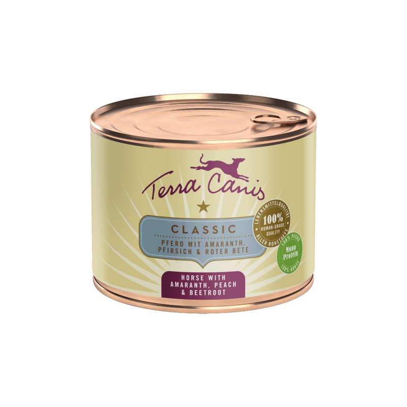 Terra Canis Classic | Pferd mit Amaranth, Pfirsich und Roter Bete  200g