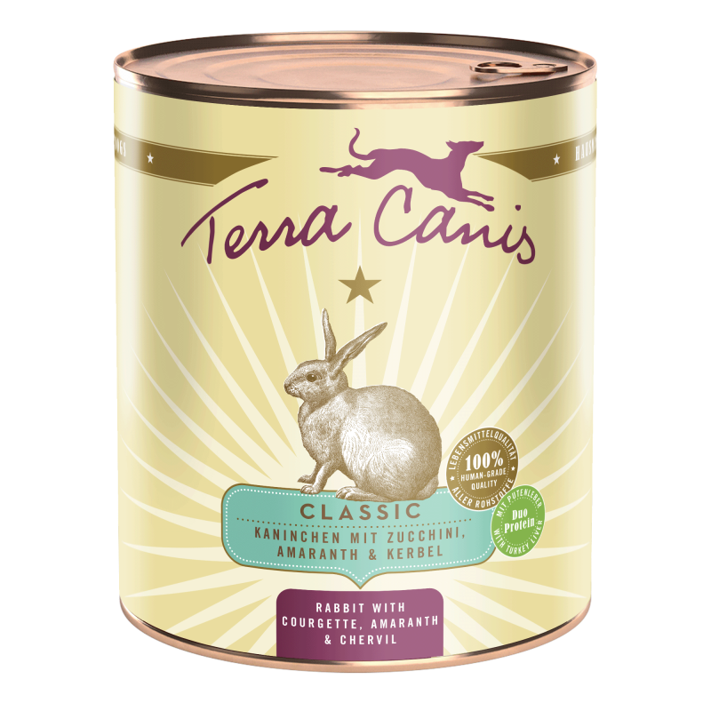 Terra Canis Classic | Kaninchen mit Zucchini, Amaranth und Kerbel 800g