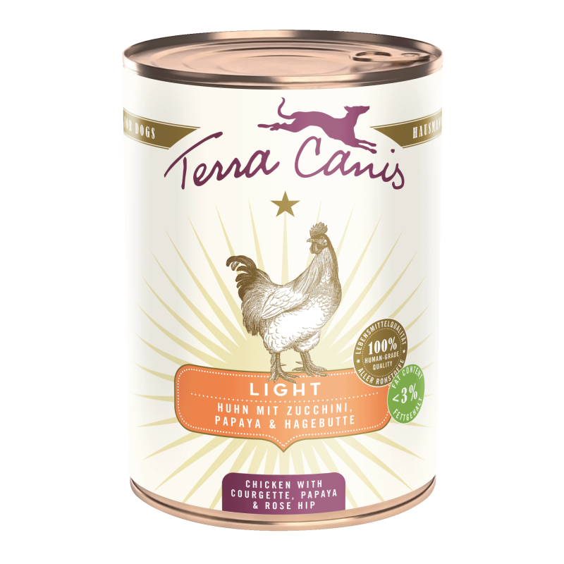 Terra Canis Light | Huhn mit Zucchini, Papaya und Hagebutte 400g